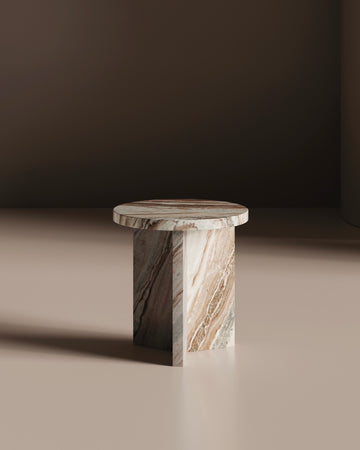 Livella Marble Side Table - Bellari Home