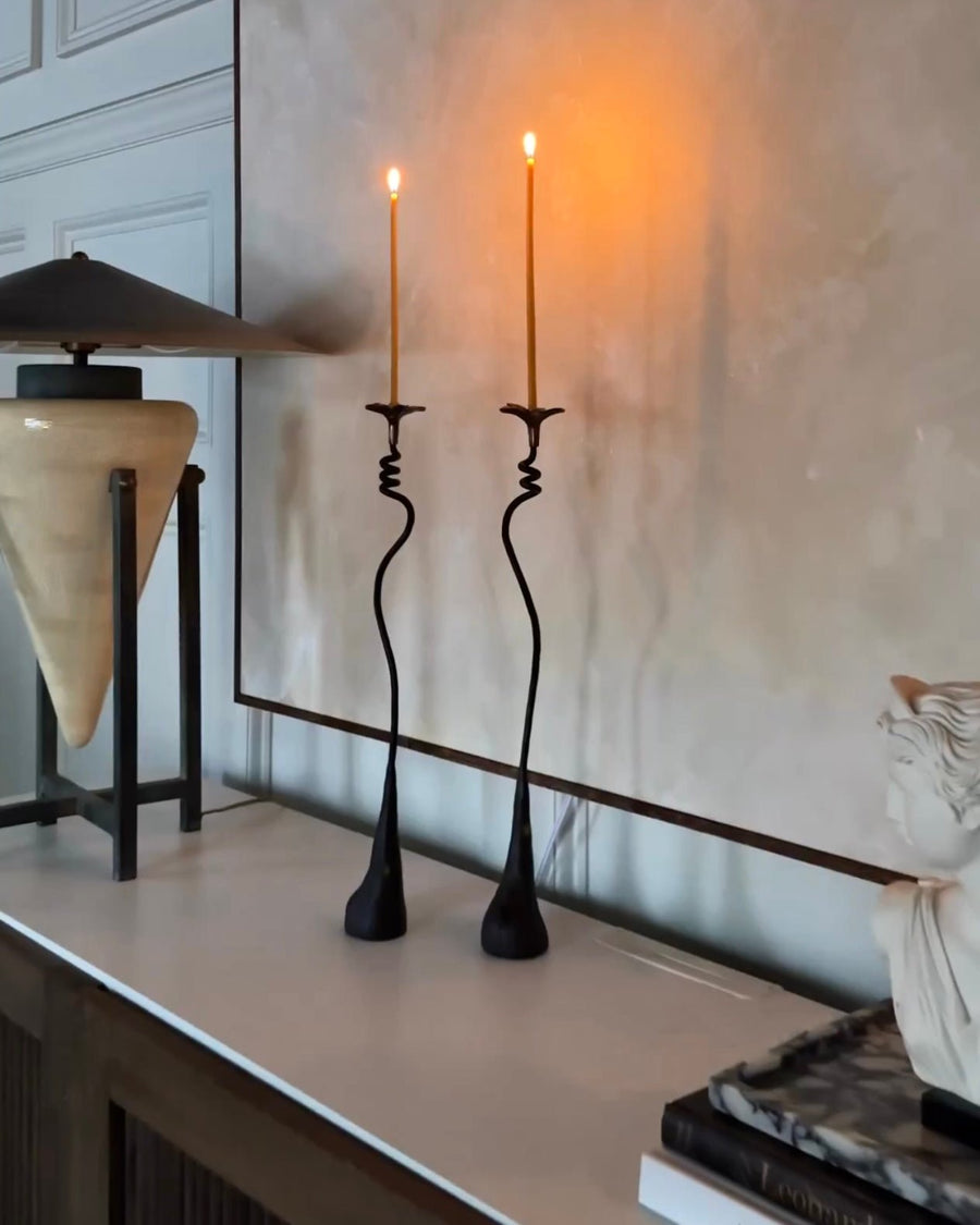 Ferra Lily Candle Holders (Set of 2) - Bellari Home
